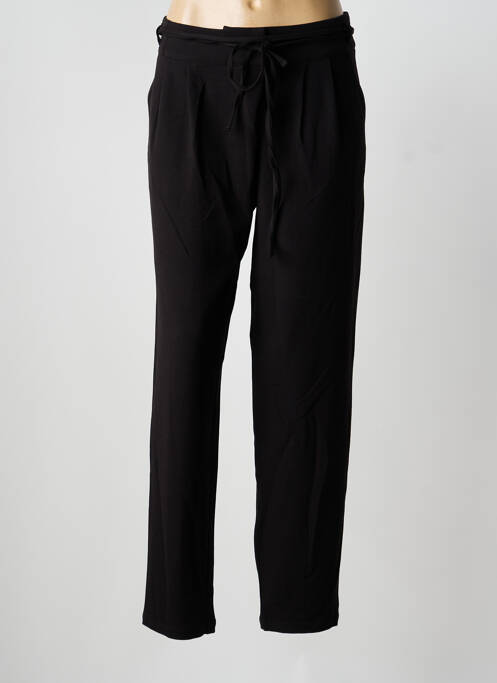 Pantalon droit stretch taille normale noir LE PETIT BAIGNEUR femme
