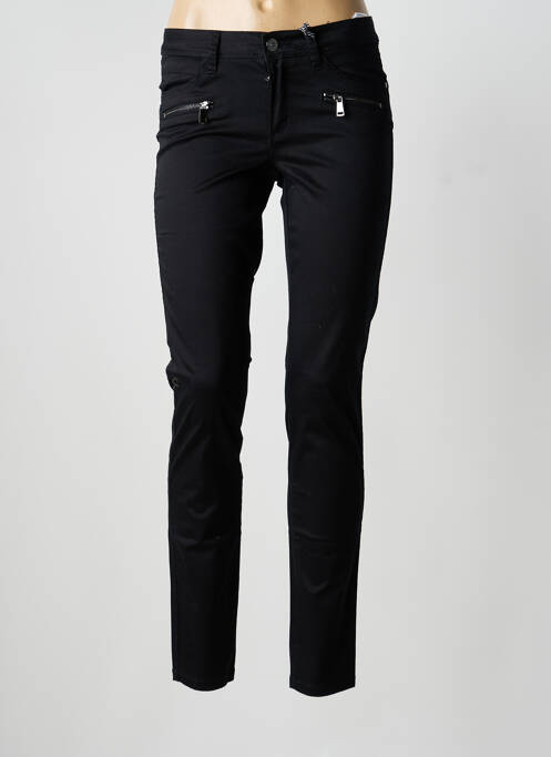 Pantalon slim tissage popeline taille normale noir STREET ONE femme