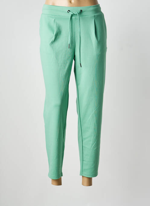 Pantalon 7/8 stretch taille normale vert B.YOUNG femme