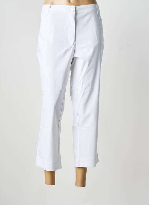 Pantalon 7/8 stretch taille normale blanc JULIE GUERLANDE femme