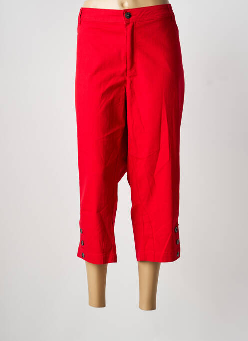 Pantacourt stretch taille normale rouge CISO femme