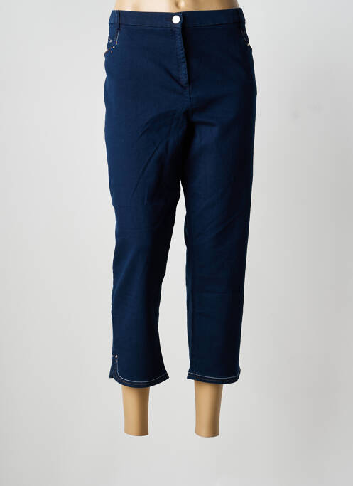 Pantalon 7/8 bleu CHRISTINE LAURE femme