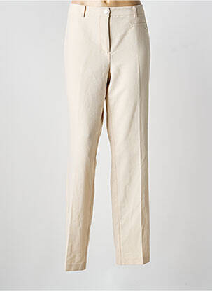 Pantalon droit stretch taille normale beige DIANE LAURY femme