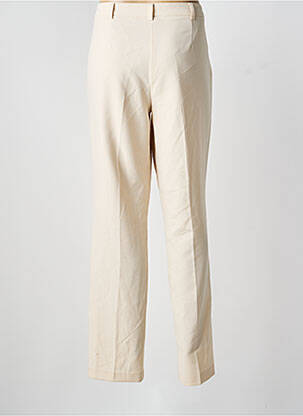 Pantalon droit stretch taille normale beige DIANE LAURY femme
