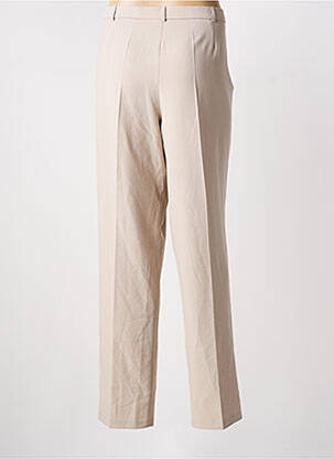 Pantalon droit stretch taille normale beige CHRISTINE LAURE femme