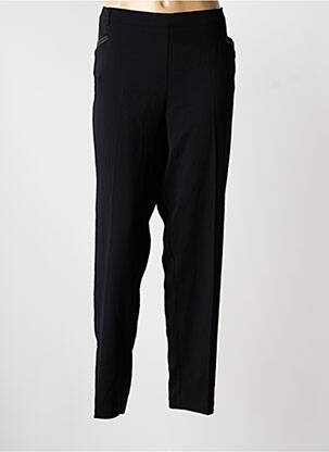 Pantalon slim taille élastique taille normale noir CHRISTINE LAURE femme
