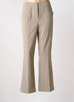 Pantalon droit stretch taille normale beige B.YOUNG femme