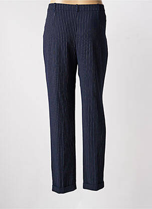 Pantalon droit taille haute taille haute bleu CHRISTINE LAURE femme