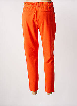 Pantalon chino tissage popeline taille normale orange B.YOUNG femme