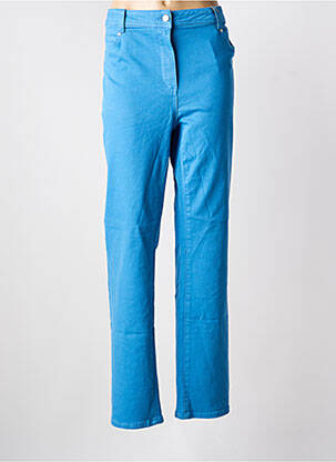Jeans coupe droite stretch taille normale bleu DIANE LAURY femme