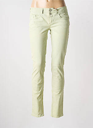 Jeans coupe slim stretch taille normale vert STREET ONE femme
