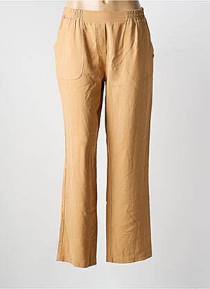 Pantalon droit tissage popeline taille normale beige LE PETIT BAIGNEUR femme