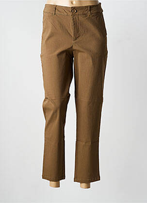 Pantalon 7/8 stretch taille normale vert CULTURE femme