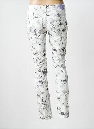 Pantalon slim tissage popeline taille normale blanc STREET ONE femme