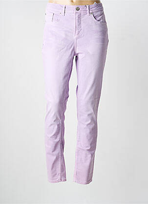 Jeans coupe slim stretch taille normale violet STREET ONE femme