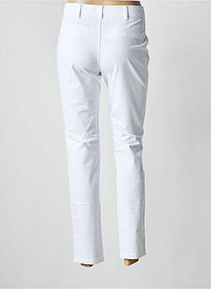 Pantalon chino tissage popeline taille normale blanc C'EST BEAU LA VIE femme