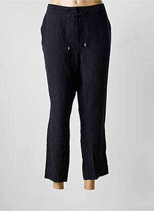 Pantalon 7/8 taille élastique taille normale bleu JULIE GUERLANDE femme