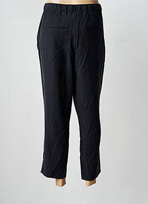Pantalon 7/8 tissage popeline taille normale bleu JULIE GUERLANDE femme