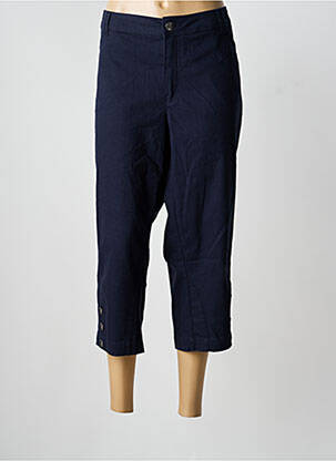 Pantacourt stretch taille normale bleu CISO femme