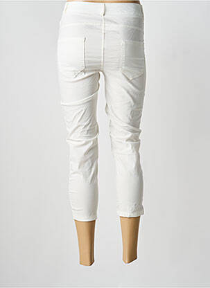 Pantacourt stretch taille normale blanc POISSONS BLANCS femme