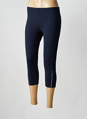 Corsaire taille élastique bleu KALISSON femme