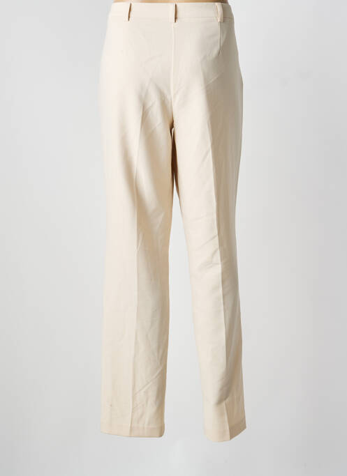 Pantalon droit stretch taille normale beige DIANE LAURY femme