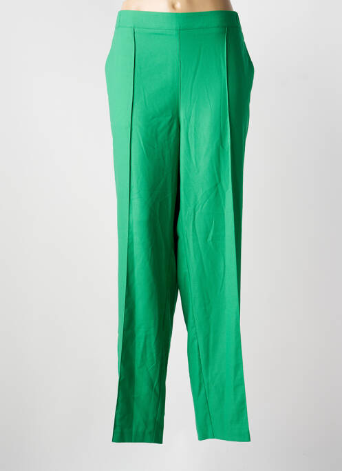Pantalon droit stretch taille normale vert JULIE GUERLANDE femme