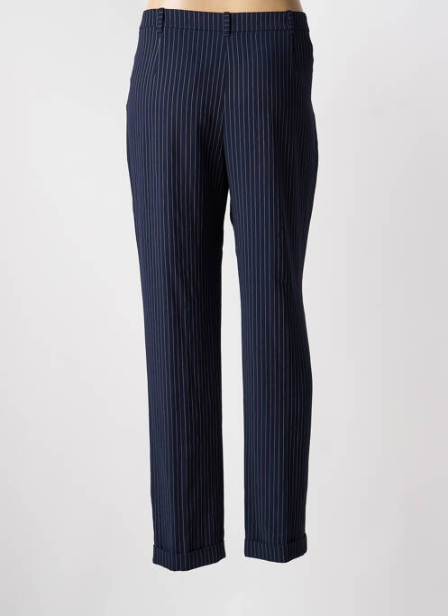 Pantalon droit taille haute taille haute bleu CHRISTINE LAURE femme