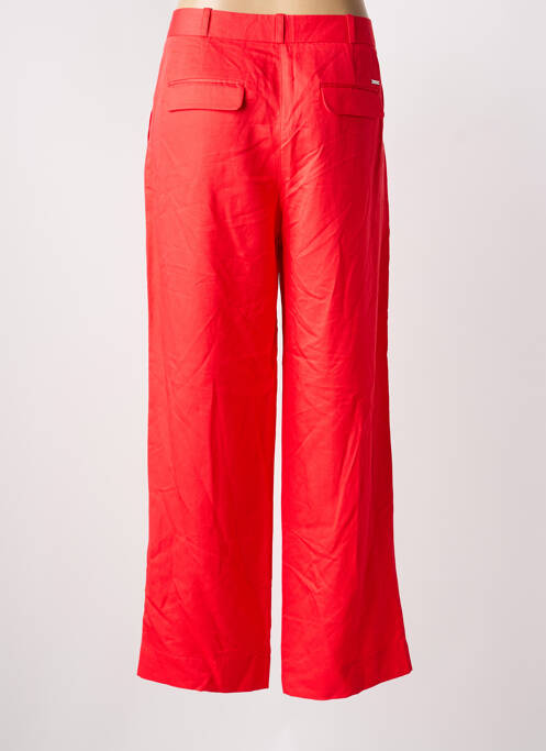 Pantalon chino tissage popeline taille normale rouge JULIE GUERLANDE femme