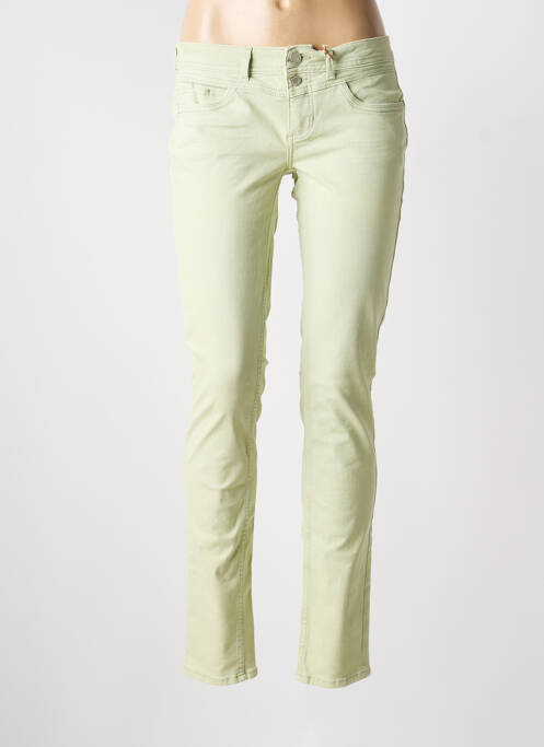 Jeans coupe slim stretch taille normale vert STREET ONE femme