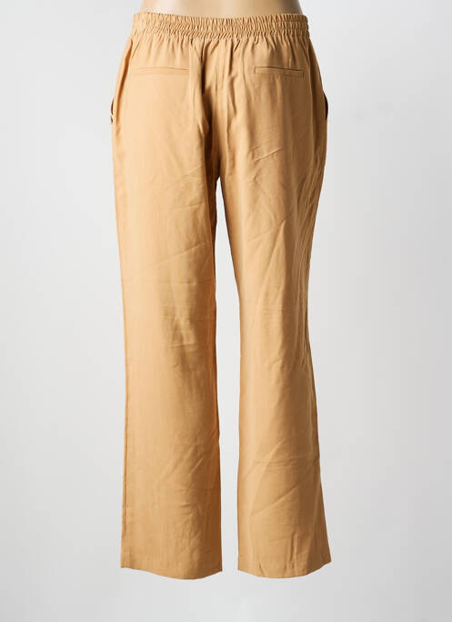 Pantalon droit tissage popeline taille normale beige LE PETIT BAIGNEUR femme