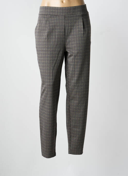 Pantalon droit stretch taille normale noir B.YOUNG femme