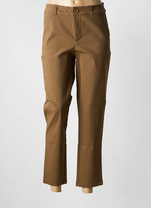 Pantalon 7/8 stretch taille normale vert CULTURE femme
