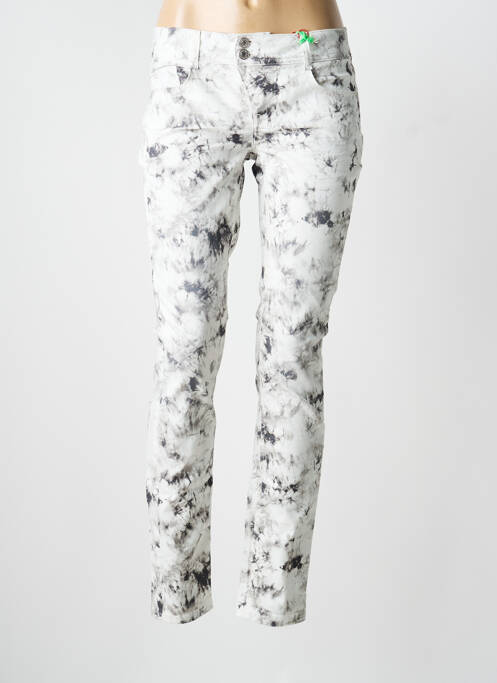 Pantalon slim tissage popeline taille normale blanc STREET ONE femme