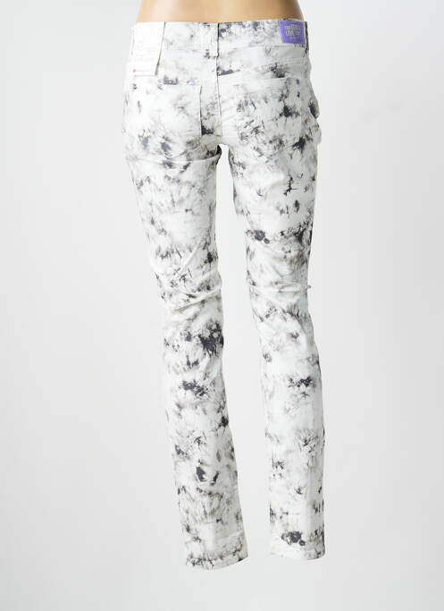Pantalon slim tissage popeline taille normale blanc STREET ONE femme