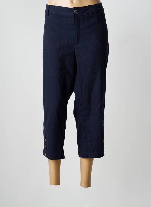 Pantacourt coupe droite taille normale bleu CISO femme