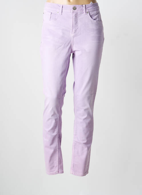 Jeans coupe slim violet STREET ONE femme