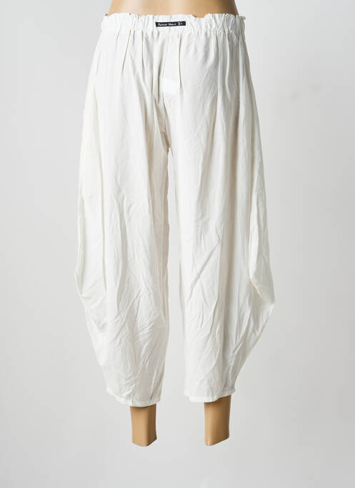 Pantacourt blanc POISSONS BLANCS femme