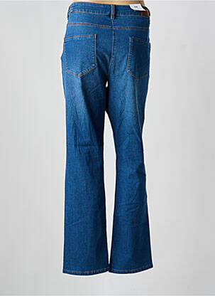 Jeans coupe droite stretch taille normale bleu JULIE GUERLANDE femme