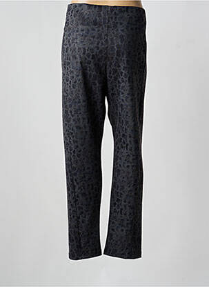 Pantalon slim taille élastique taille normale gris FRANCK ANNA femme