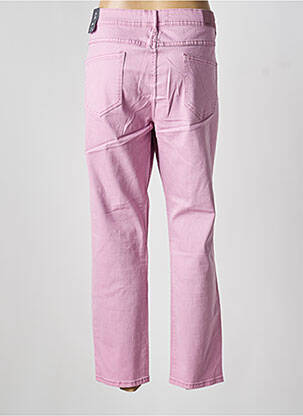 Pantalon droit stretch taille normale rose CECIL femme
