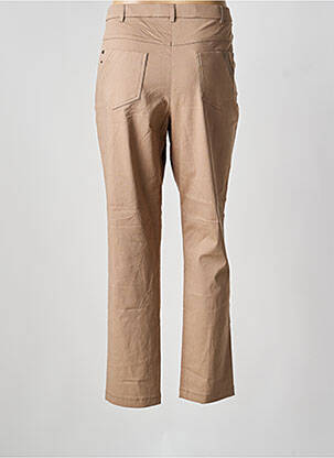 Pantalon droit stretch taille normale marron CHRISTINE LAURE femme
