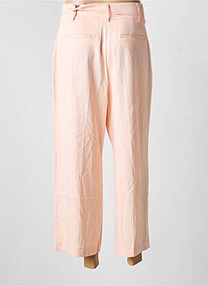 Pantalon 7/8 tissage popeline taille normale rose S.OLIVER femme