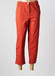 Pantacourt coupe droite taille normale rouge CHRISTINE LAURE femme