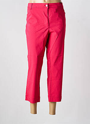 Pantacourt coupe droite taille normale rose JULIE GUERLANDE femme