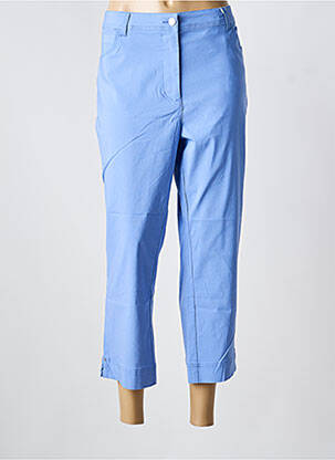 Pantacourt coupe droite taille normale bleu DIANE LAURY femme