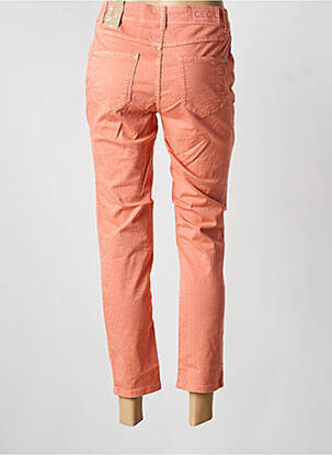 Pantalon 7/8 fermeture zippée sous rabat boutonné orange CECIL femme