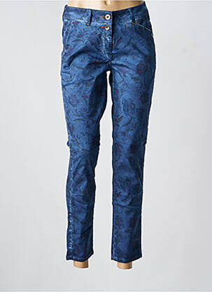 Pantalon 7/8 stretch taille normale bleu CECIL femme
