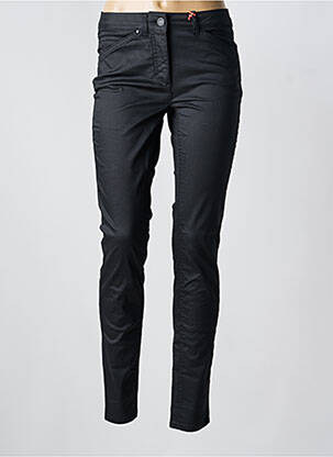 Pantalon slim tissage enduit taille normale noir CECIL femme