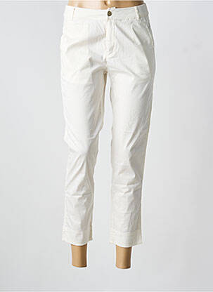 Pantalon 7/8 tissage popeline taille normale blanc LA FIANCEE DU MEKONG femme